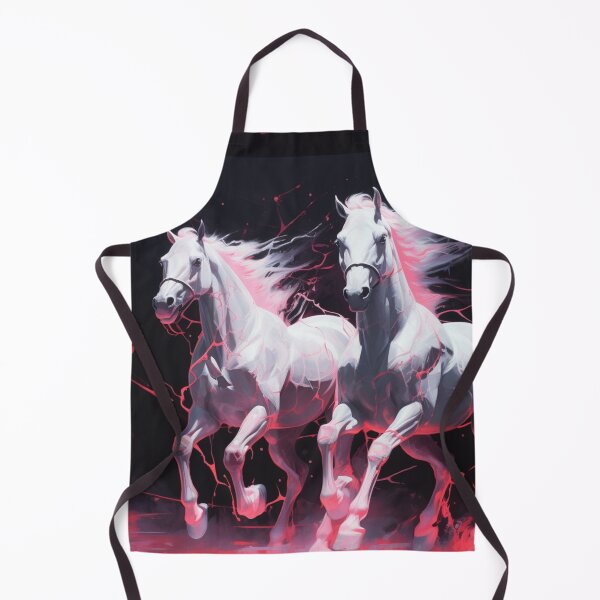 Item preview, Wild pink neon ghost horses racing into the night designed and sold by liana campbell.