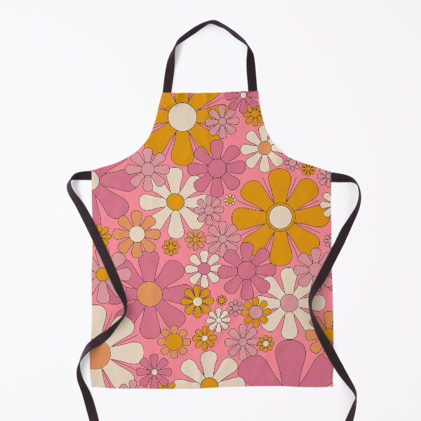 Item preview, Groovy Pink Retro Garden Flowers 60s 70s Floral Pattern designed and sold by kierkegaard.