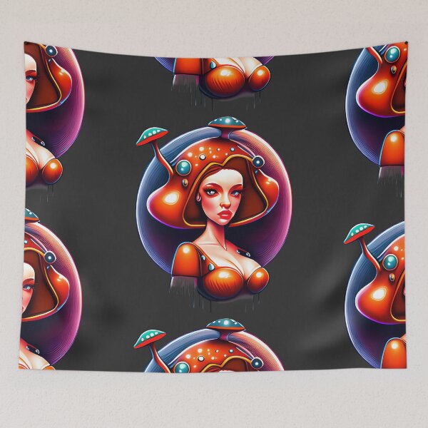 Item preview, Futuristic Mushroom Woman designed and sold by Chubuter.