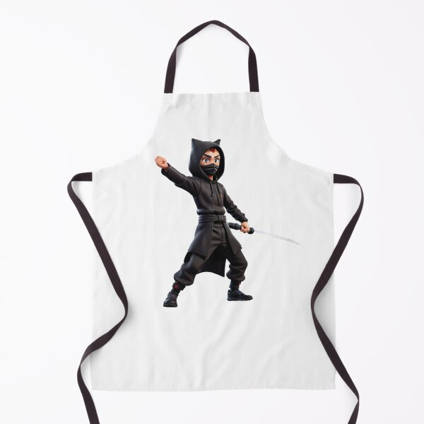 Item preview, Little Ninja with Cat Ears Anime Style Samurai designed and sold by Frostquest.