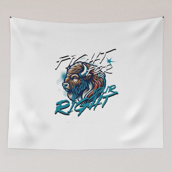 Item preview, Fight for your Right Bison designed and sold by INKNIK.