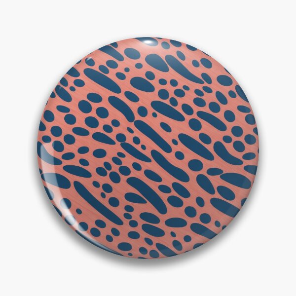 Item preview, Corel and Navy Spotted Pattern designed and sold by Terrace36.