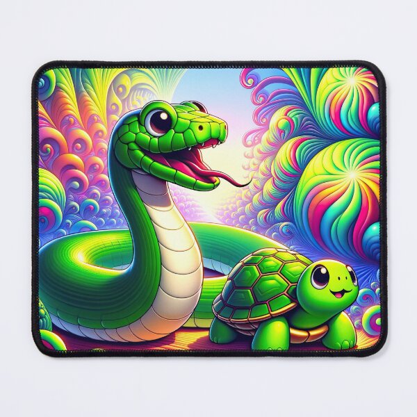 Item preview, Psychedelic Python Pals: Journey Through Fractal Visions designed and sold by TuringTacoTales.