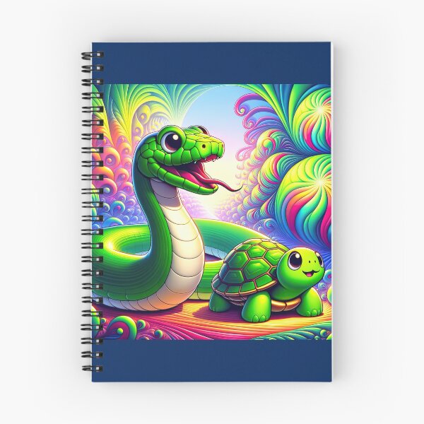 Item preview, Psychedelic Python Pals: Journey Through Fractal Visions designed and sold by TuringTacoTales.
