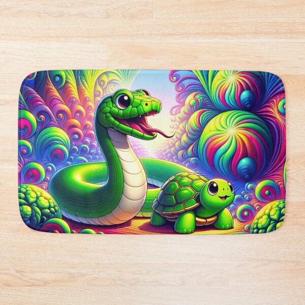 Item preview, Psychedelic Python Pals: Journey Through Fractal Visions designed and sold by TuringTacoTales.