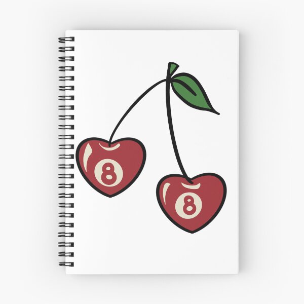 Item preview, Cherry 8 ball heart sticker designed and sold by CustomsAnahita.