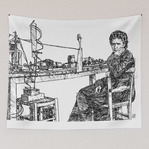 Item preview, MARIE CURIE ink portrait .1 designed and sold by lautir.