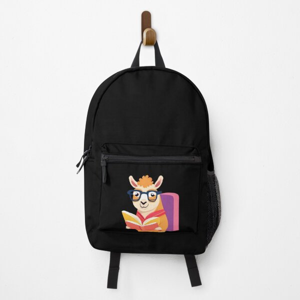 Item preview, Librarian llama Reading A Book, Adorable Llama Bookworm designed and sold by Dabbing Turtle Designs.