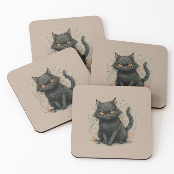 Item preview, Dirty Scruff Black Cat designed and sold by Random Designs.