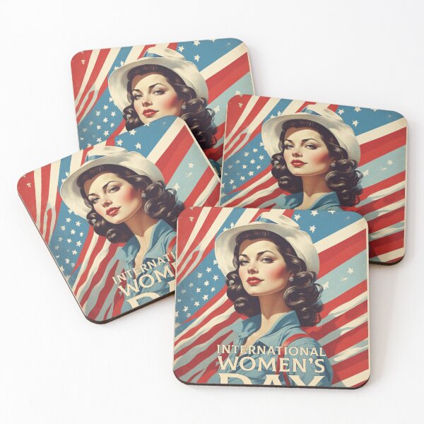 Item preview, International Womens Day United States of America Tourism Vintage Poster 2 designed and sold by TravelersGems.
