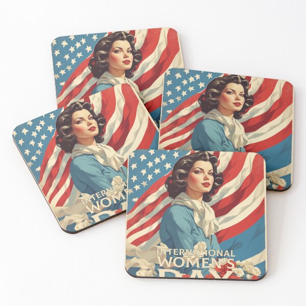 Item preview, International Womens Day United States of America Tourism Vintage Poster 3 designed and sold by TravelersGems.