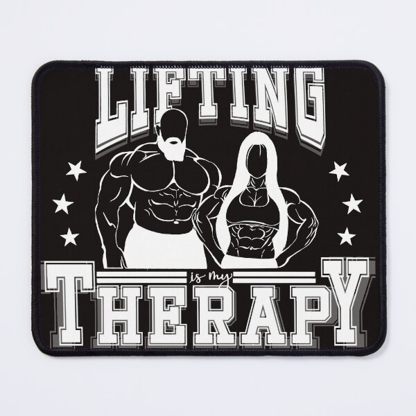 Item preview, Gym is my therapy, lifting is my therapy designed and sold by Gingercitrus31.