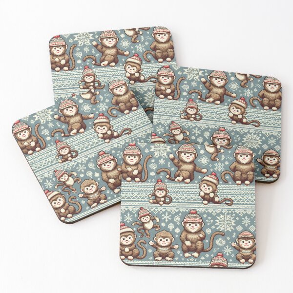 Item preview, Snow Monkey Serenity: Embracing Winter's Warmth designed and sold by FemmeFlair.