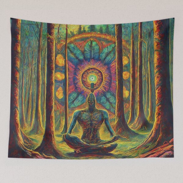 Artikelvorschau, Trippy Tranquility: Waldmeditation entworfen und verkauft von ZipperDragon88.