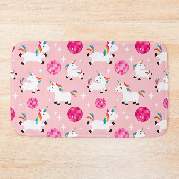 Artikelvorschau, Regenbogen-Einhorn-Disco-Kugel-Party-Rosa entworfen und verkauft von SamAnnDesigns.