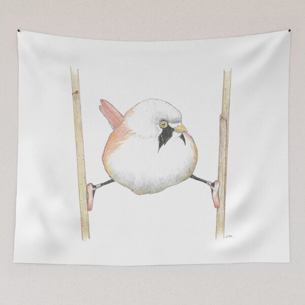 Item preview, Bearded Reedling in Toe Shoes designed and sold by JimsBirds.