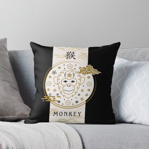 Item preview, Chinese Monkey zodiac sign with symbol designed and sold by MonochromeEcho.
