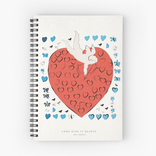 Item preview, ANDY WARHOL Amor With 55 Hearts | Fashion Illustration | Vintage Heart Print | Wedding Gift | Retro Style | Red Heart | Anniversary Gift  designed and sold by HoneymoonHotel.