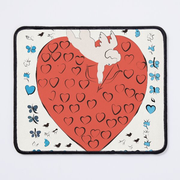 Item preview, ANDY WARHOL Amor With 55 Hearts | Fashion Illustration | Vintage Heart Print | Wedding Gift | Retro Style | Red Heart | Anniversary Gift  designed and sold by HoneymoonHotel.