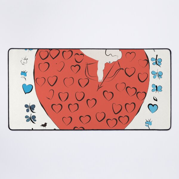 Item preview, ANDY WARHOL Amor With 55 Hearts | Fashion Illustration | Vintage Heart Print | Wedding Gift | Retro Style | Red Heart | Anniversary Gift  designed and sold by HoneymoonHotel.