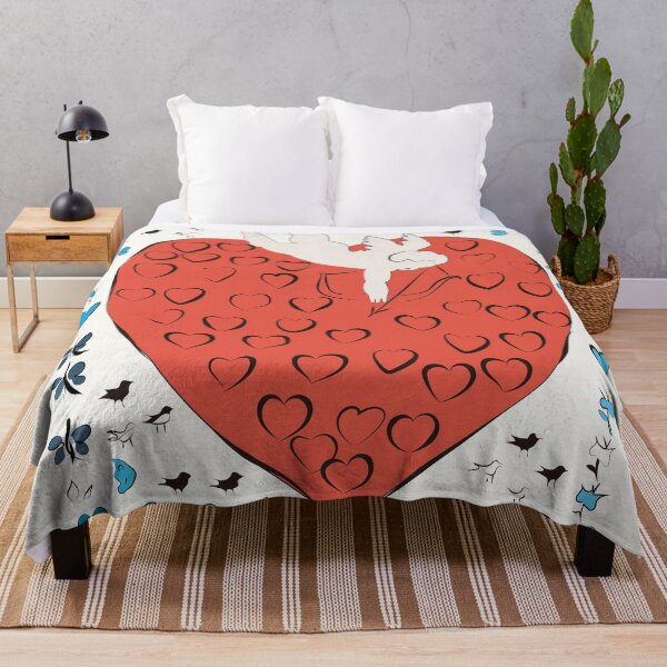 Item preview, ANDY WARHOL Amor With 55 Hearts | Fashion Illustration | Vintage Heart Print | Wedding Gift | Retro Style | Red Heart | Anniversary Gift designed and sold by HoneymoonHotel.
