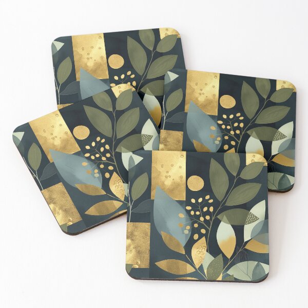 Item preview, Geometric Leaves Print designed and sold by sheprint.