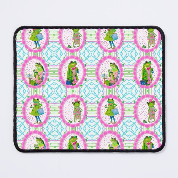 Item preview, Preppy frog doing girly things designed and sold by SophieClimaArt.