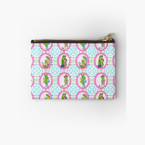 Item preview, Preppy frog doing girly things designed and sold by SophieClimaArt.