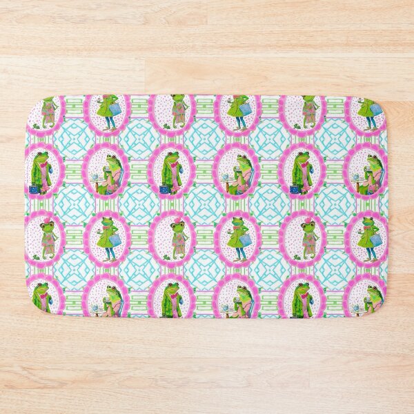 Item preview, Preppy frog doing girly things designed and sold by SophieClimaArt.
