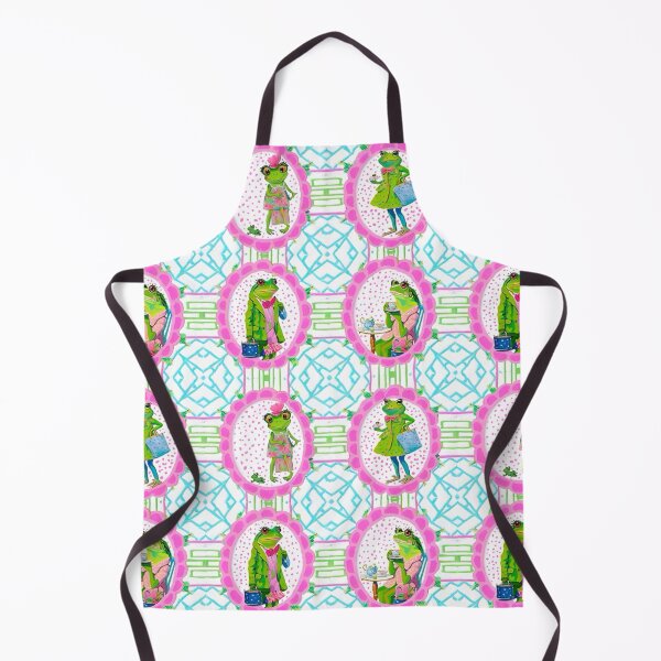 Item preview, Preppy frog doing girly things designed and sold by SophieClimaArt.