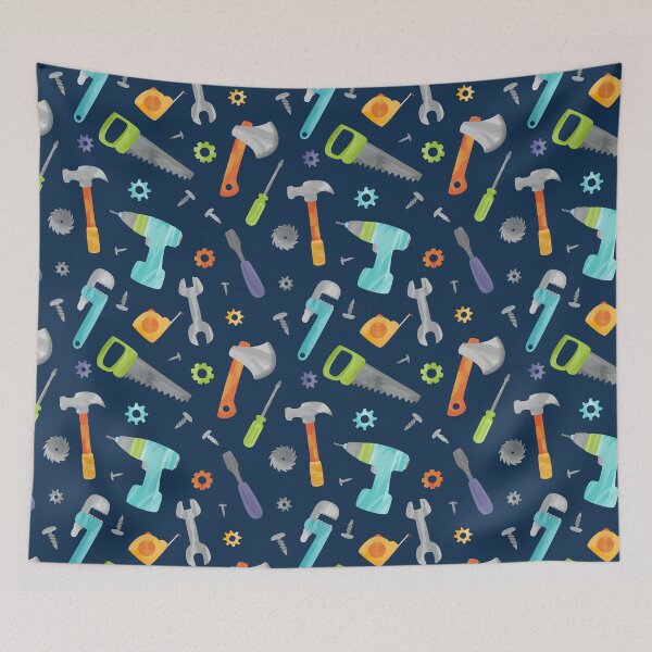 Item preview, Watercolor Construction Workshop Tools designed and sold by SamAnnDesigns.