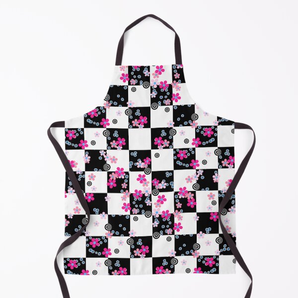 Item preview, Gingham Flowers, Playful Symphony of Checkered pattern of Elegance and Delicate Blooms designed and sold by Clara Fruggeri.