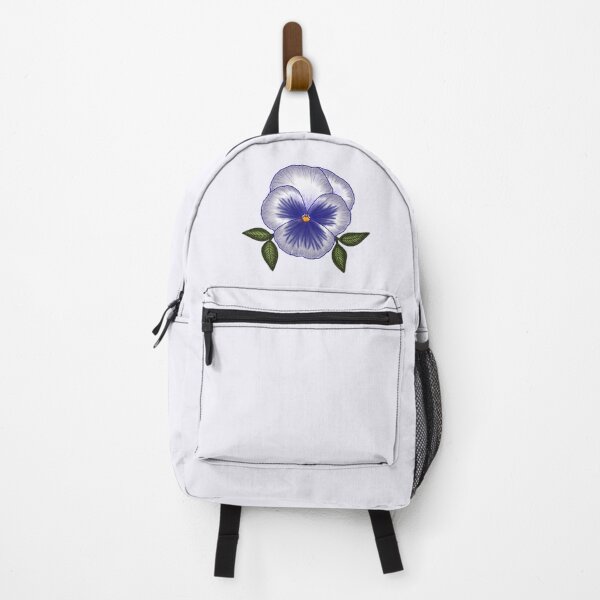 Item preview, White purple pansy flower floral digital drawing designed and sold by Beardraws18.