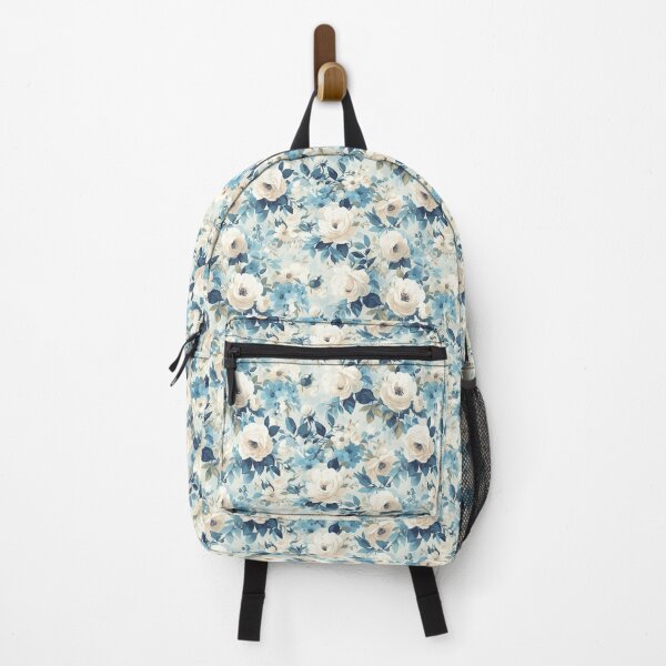 Item preview, Radiant Elegance Retro Blue Rose Pattern designed and sold by Dasvilo.