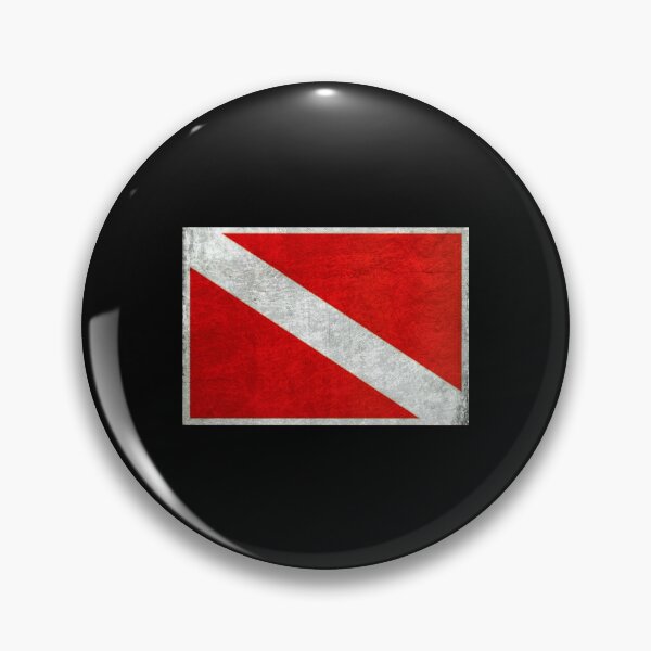 Item preview, Vintage scuba diving flag: all sales support ocean conservation  designed and sold by seekingclarity.