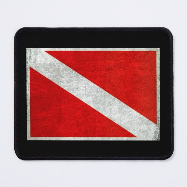 Item preview, Vintage scuba diving flag: all sales support ocean conservation designed and sold by seekingclarity.
