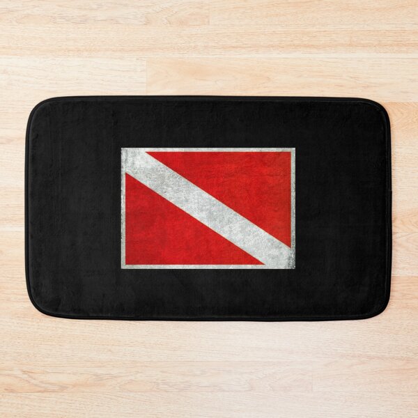 Item preview, Vintage scuba diving flag: all sales support ocean conservation  designed and sold by seekingclarity.