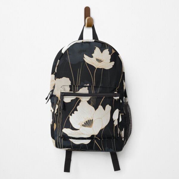 Item preview, elegant black and gold floral designed and sold by 33wolvesdesigns.
