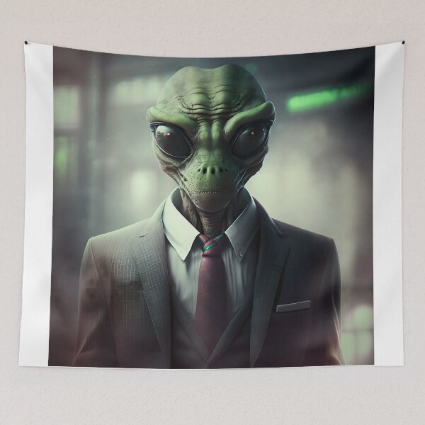 Item preview, Alien Businessman - Day Trader designed and sold by ai-depot.
