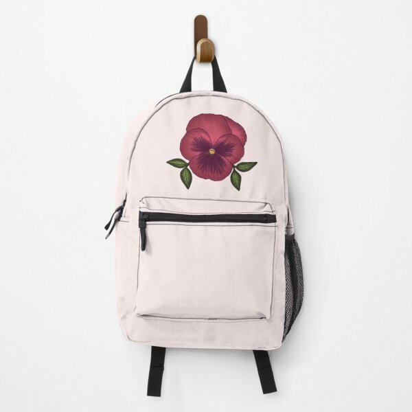 Item preview, Red pansy flower floral digital drawing designed and sold by Beardraws18.