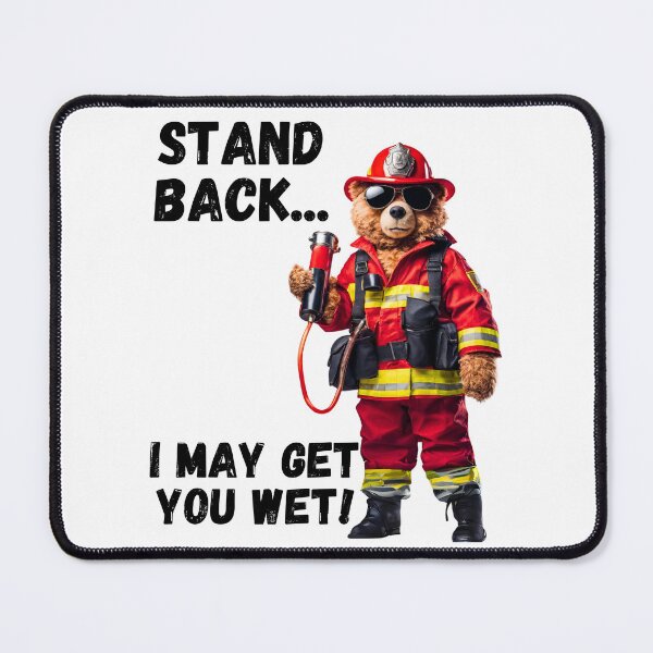 Item preview, Firehose Wielding Teddy Bear Fireman designed and sold by Fredster1966.