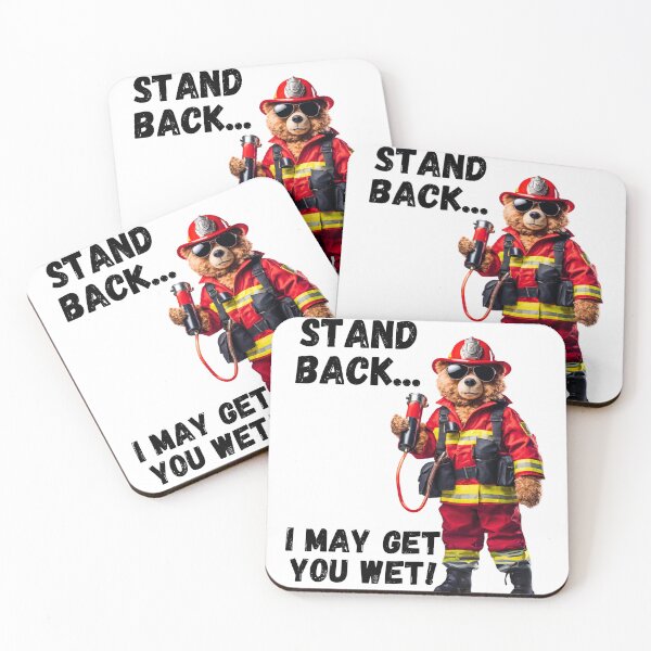 Item preview, Firehose Wielding Teddy Bear Fireman  designed and sold by Fredster1966.