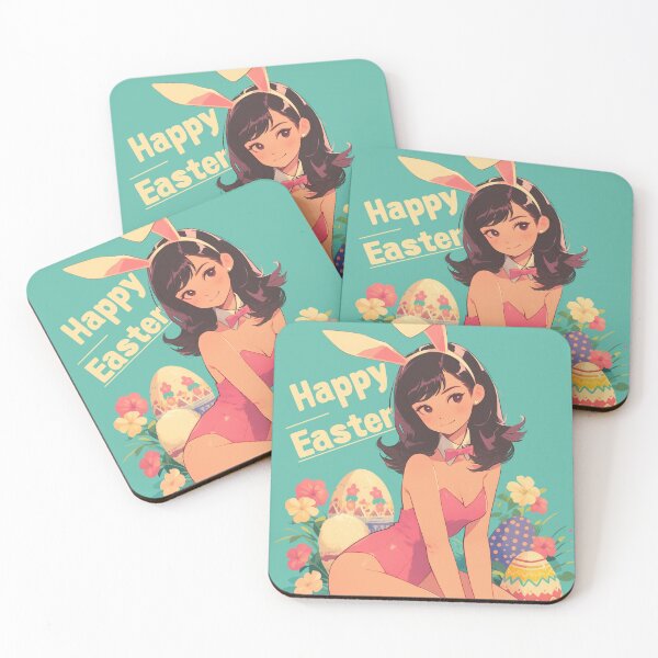 Item preview, Easter Delight: Bunny Girl & Festive Eggs designed and sold by Toge-san.