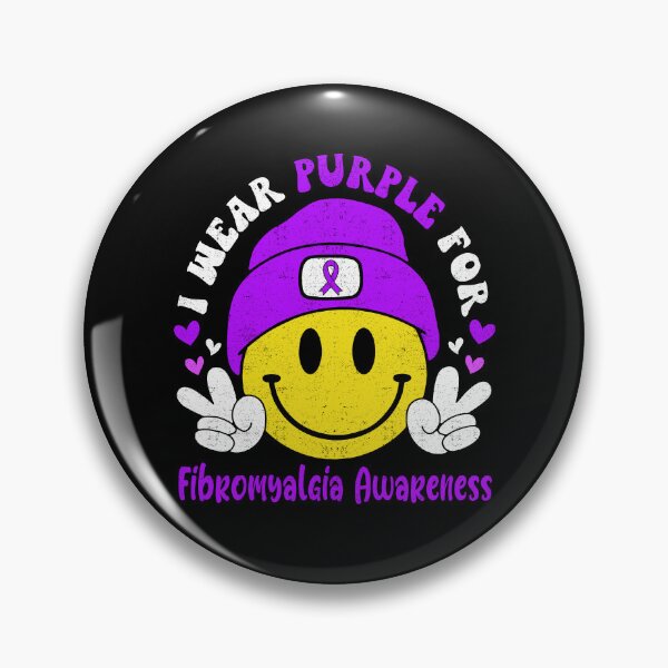 Item preview, I Wear Purple For Fibromyalgia Awareness, Fibromyalgia Awareness Month designed and sold by KatMercerr.