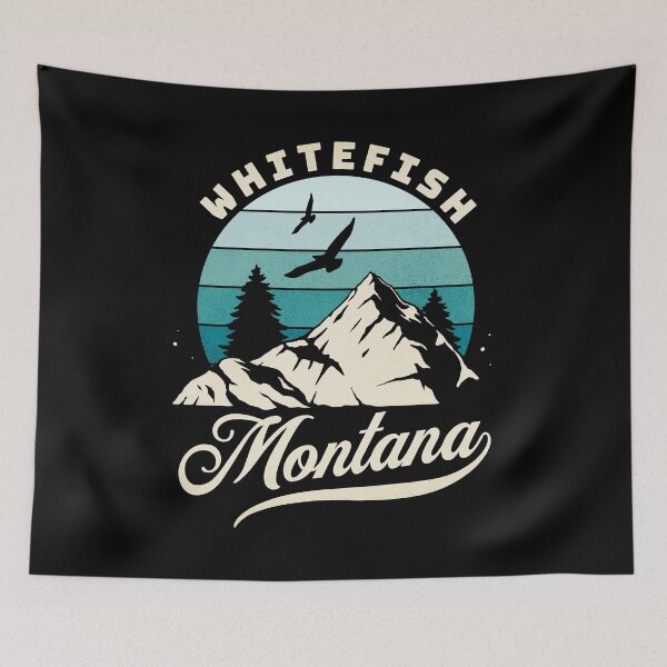 Item preview, Whitefish Montana MT Gift Vintage Style designed and sold by HosvPrint .s.