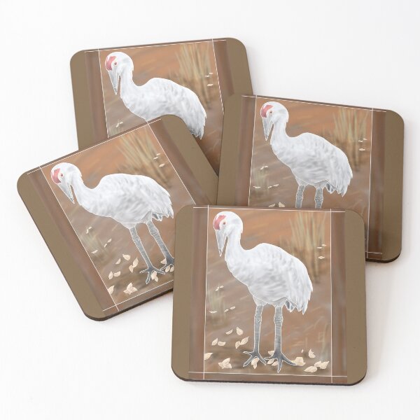 Item preview, Sandhill Crane with Full Background designed and sold by A-inProgress.