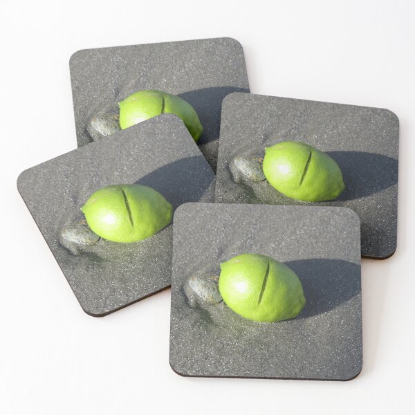 Item preview, A green cut lemon on the beach designed and sold by greentiger1.