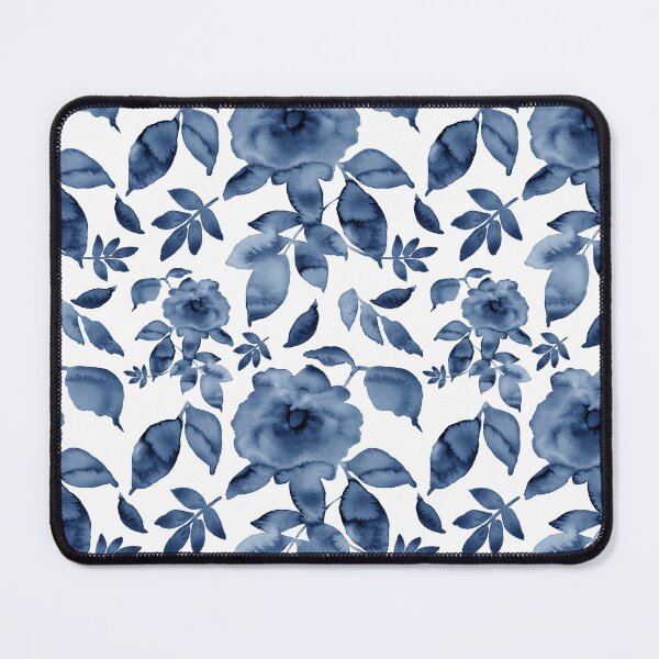 Item preview, Rosie – Midnight Blue on White designed and sold by Elizabeth Becker.