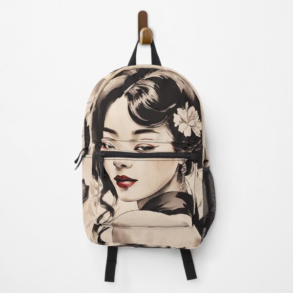 Item preview, Mysterious lady - ink painting style designed and sold by BigCreation.