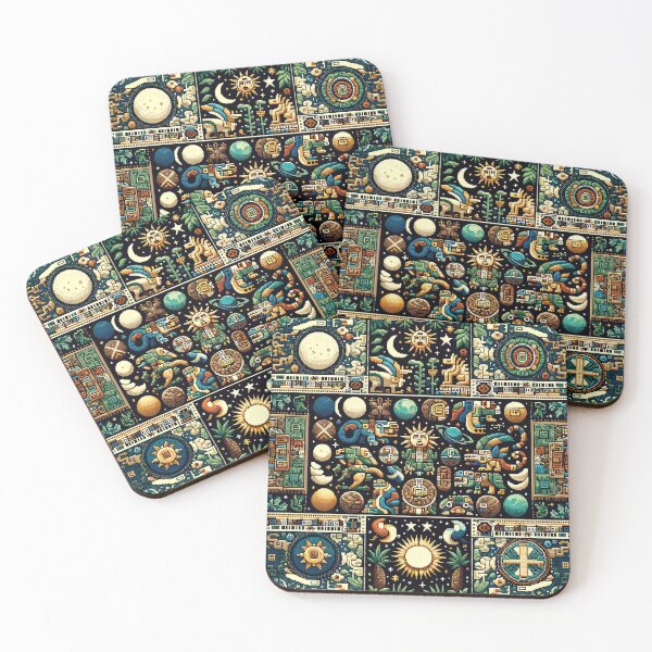 Item preview, seamless pattern ancient maya tribe designed and sold by rizaldz.